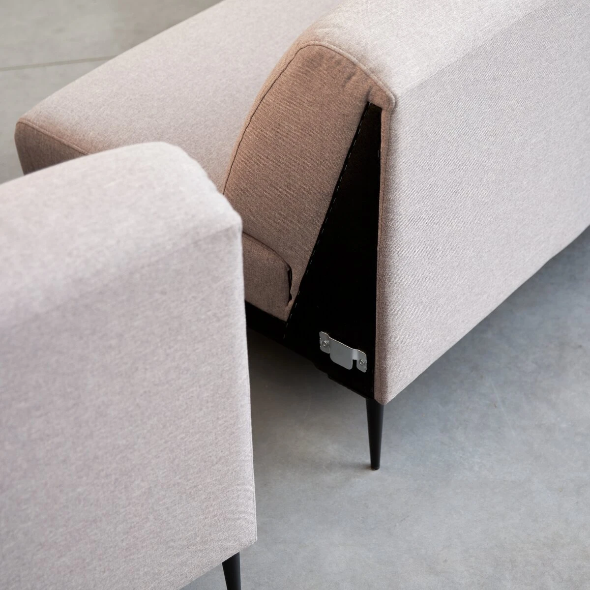 Finn - Canapé D'angle Droit En Tissu Gris 270 X 180 Cm, 4 Places 7 Finn - Canapé D'angle Droit En Tissu Gris 270 X 180 Cm, 4 Places – Image 7