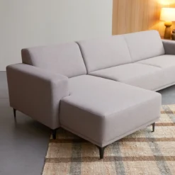 Lars - Canapé D'angle Gauche En Tissu Gris 300 X 150 Cm, 5 Places -Homezia Soldes Boutique 1200 1200 canape d angle gauche en tissu gris 150 cm lars 5