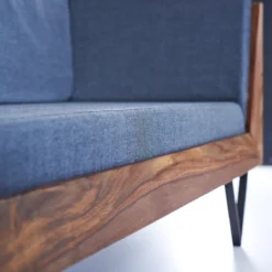 Metric - Canapé En Palissandre Massif Et Tissu, 3 Places -Homezia Soldes Boutique 1200 1200 canape en palissandre massif et tissu metric 2