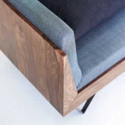 Metric - Canapé En Palissandre Massif Et Tissu, 3 Places -Homezia Soldes Boutique 1200 1200 canape en palissandre massif et tissu metric 3