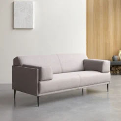 Finn - Canapé En Tissu Gris 3 Places -Homezia Soldes Boutique 1200 1200 canape en tissu 3 places gris finn 3