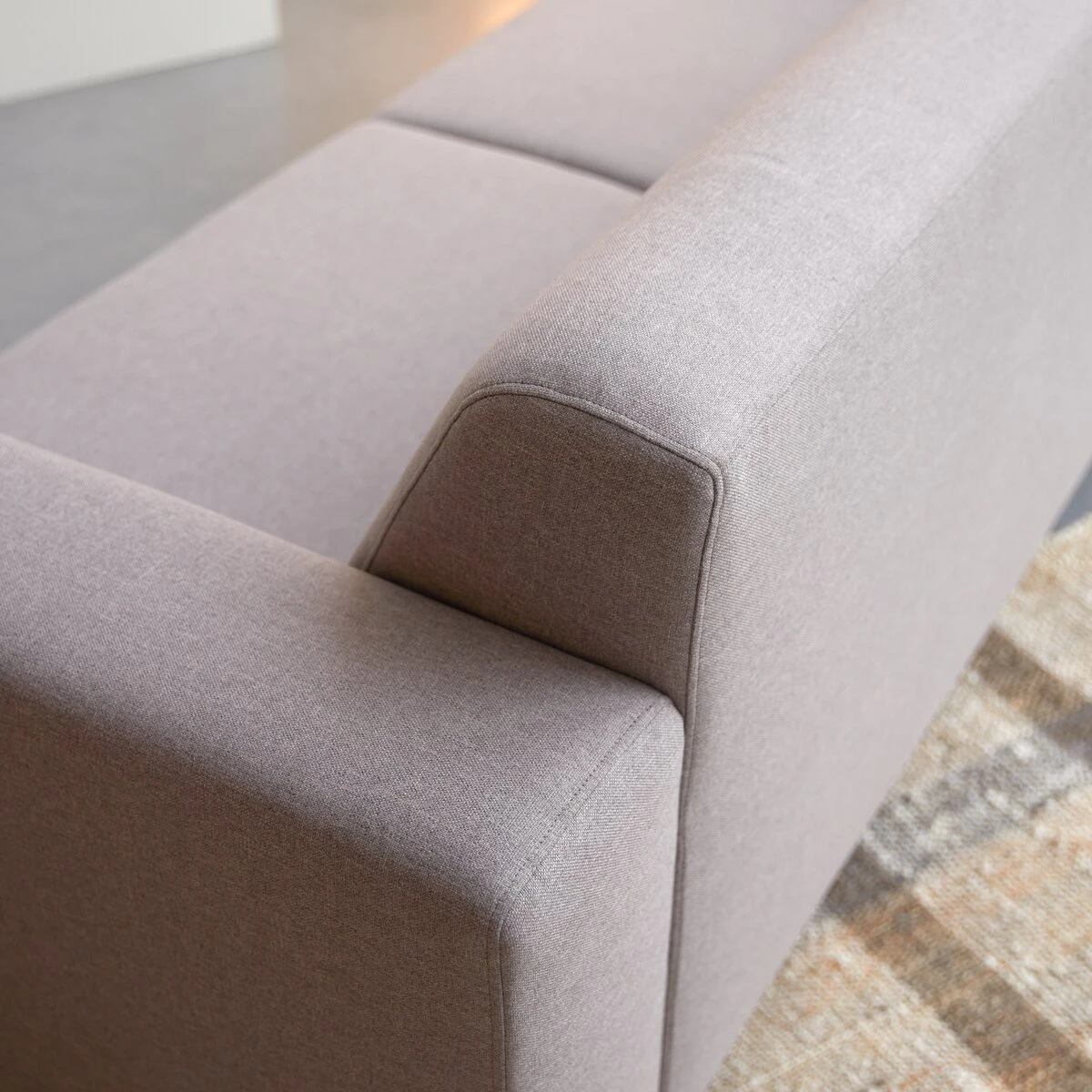 Lars - Canapé En Tissu 3 Places Gris 5 Lars - Canapé En Tissu 3 Places Gris – Image 5