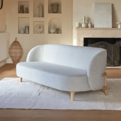 Hoya - Canapé En Chêne Massif Et Tissu Gris 3 Places -Homezia Soldes Boutique 1200 1200 canape hoya en chene massif et tissu gris 3 places 4