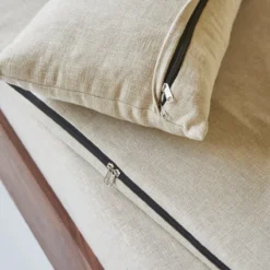 Metric - Canapé En Palissandre Massif Et Tissu, 2 Places -Homezia Soldes Boutique 1200 1200 canape metric en palissandre massif et tissu 2 places 5