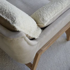 Woodnest - Canapé En Chêne Massif Et Tissu Linen 2 Places -Homezia Soldes Boutique 1200 1200 canape woodnest en chene massif et tissu linen 2 places 7