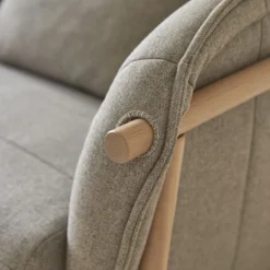 Yas - Canapé En Chêne Massif Et Tissu Gris 3 Places -Homezia Soldes Boutique 1200 1200 canape yas en chene massif et tissu gris 3 places 7