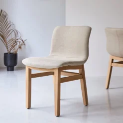 Cocoon - Chaise Linen En Chêne Massif -Homezia Soldes Boutique 1200 1200 chaise cocoon linen en chene 7