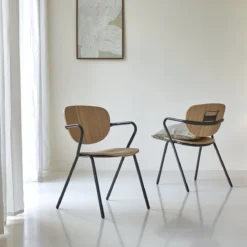 Ada - Chaise En Frêne Et Métal