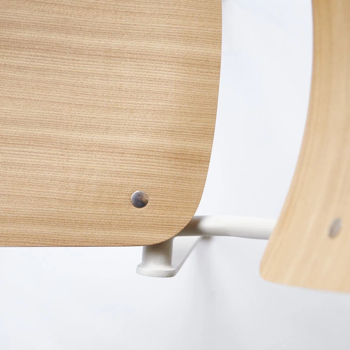 Mio - Chaise En Frêne Et Métal White 3 Mio - Chaise En Frêne Et Métal White – Image 3