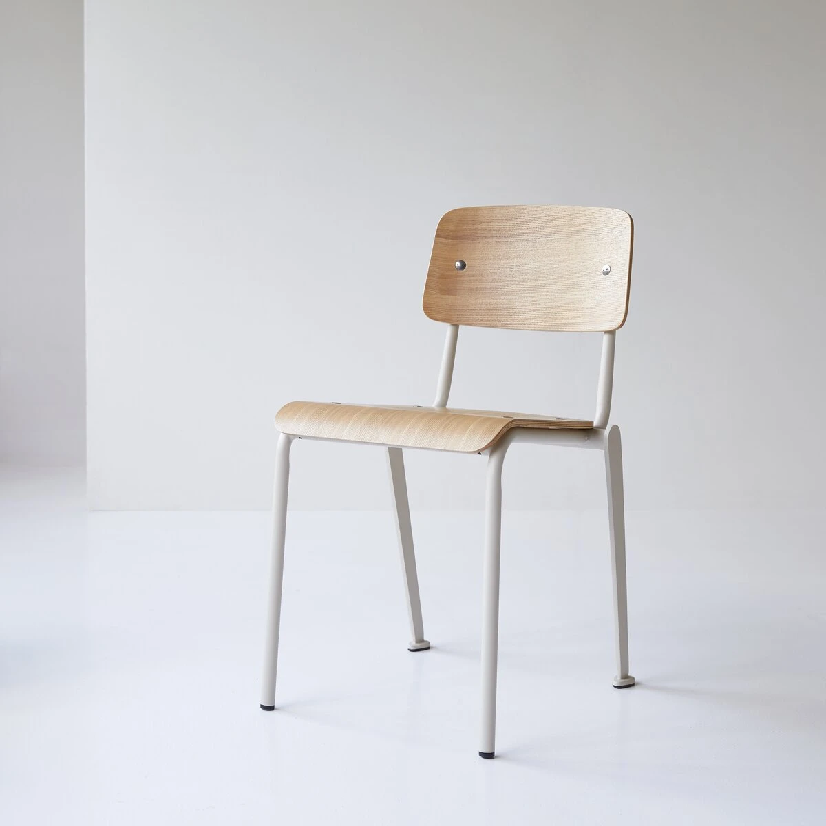 Mio - Chaise En Frêne Et Métal White 4 Mio - Chaise En Frêne Et Métal White – Image 4