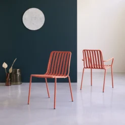 Gaby - Chaise En Métal Orange