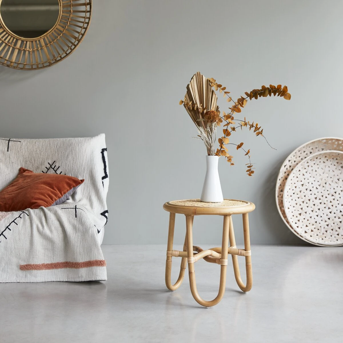 Lina - Chevet En Rotin 1 Lina - Chevet En Rotin