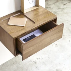 Circa - Chevet En Teck Massif Recyclé 1 Tiroir -Homezia Soldes Boutique 1200 1200 chevet en teck massif circa 1 tiroir 4