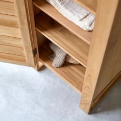 Minimalys - Colonne De Rangement En Teck Massif -Homezia Soldes Boutique 1200 1200 colonne de rangement en teck massif minimalys 4