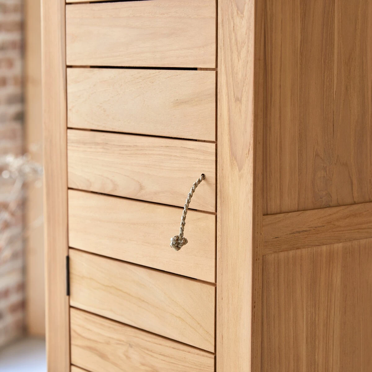 Minimalys - Colonne De Salle De Bain En Teck Massif 3 Minimalys - Colonne De Salle De Bain En Teck Massif – Image 3