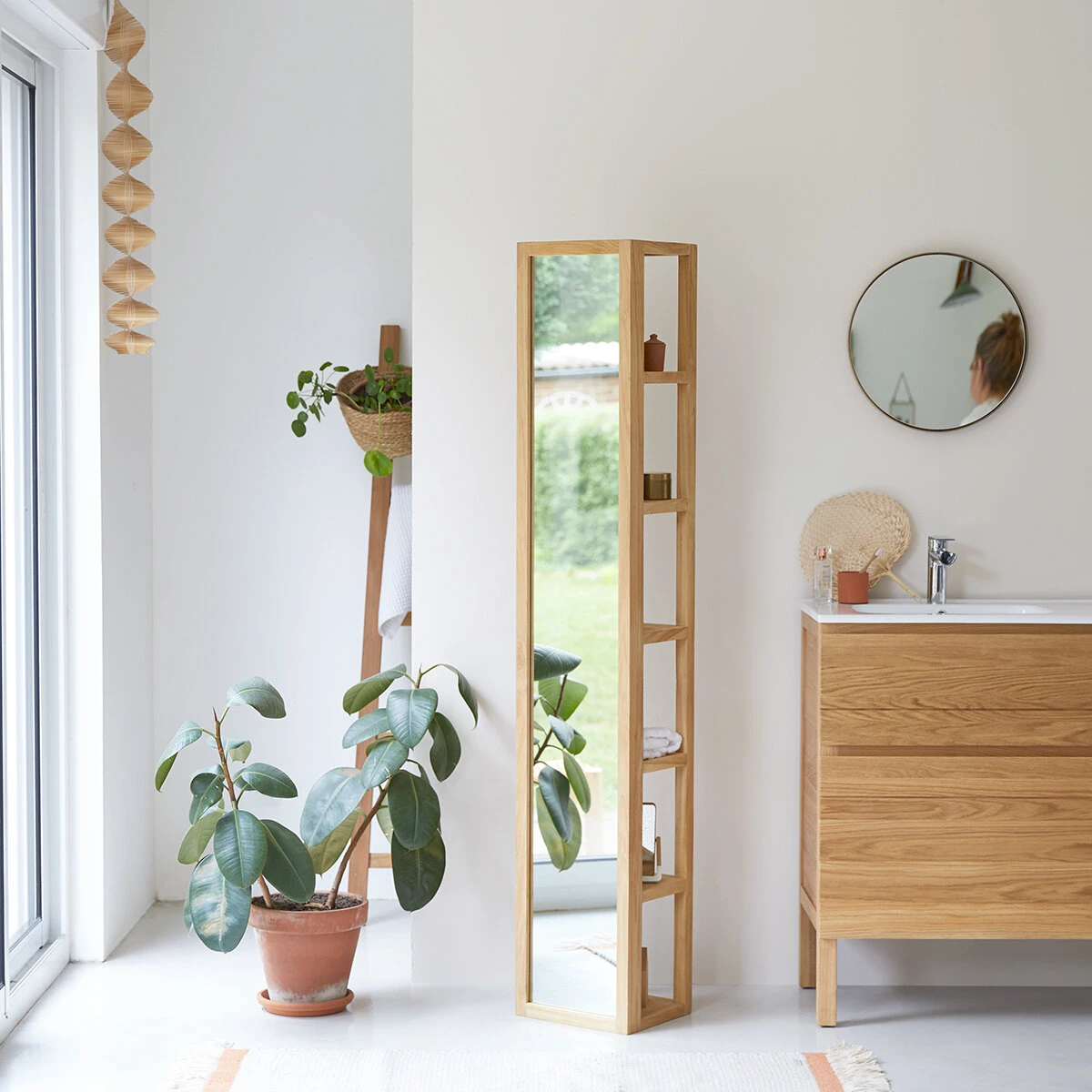 Twig - Colonne Droite En Teck Massif 1 Twig - Colonne Droite En Teck Massif