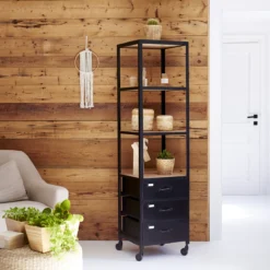 Industriel - Colonne En Manguier Et Métal 10 Industriel - Colonne En Manguier Et Métal -Homezia Soldes Boutique 1200 1200 colonne en manguier et metal industriel 3