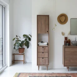 Jonàk - Colonne En Noyer Massif