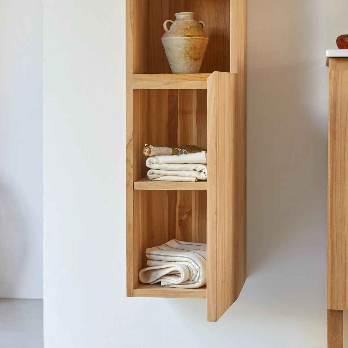 Jill - Colonne En Teck Massif 2 Jill - Colonne En Teck Massif – Image 2