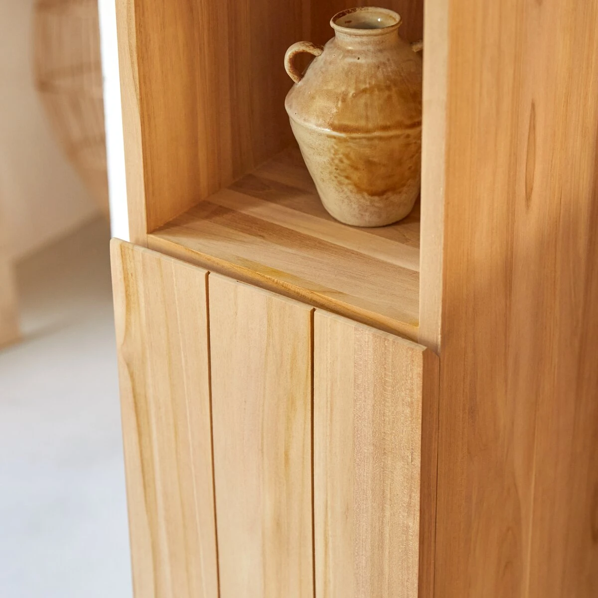 Jill - Colonne En Teck Massif 3 Jill - Colonne En Teck Massif – Image 3