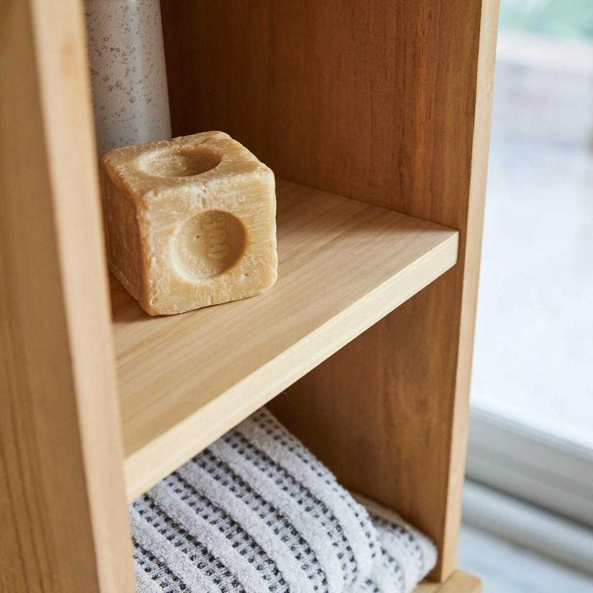 Line - Colonne En Teck Massif 3 Line - Colonne En Teck Massif – Image 3