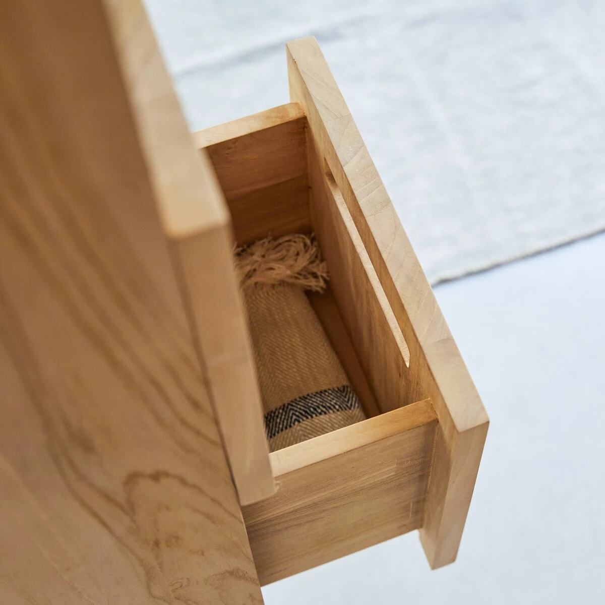 Line - Colonne En Teck Massif 6 Line - Colonne En Teck Massif – Image 6