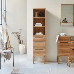 Slats - Colonne En Teck Massif