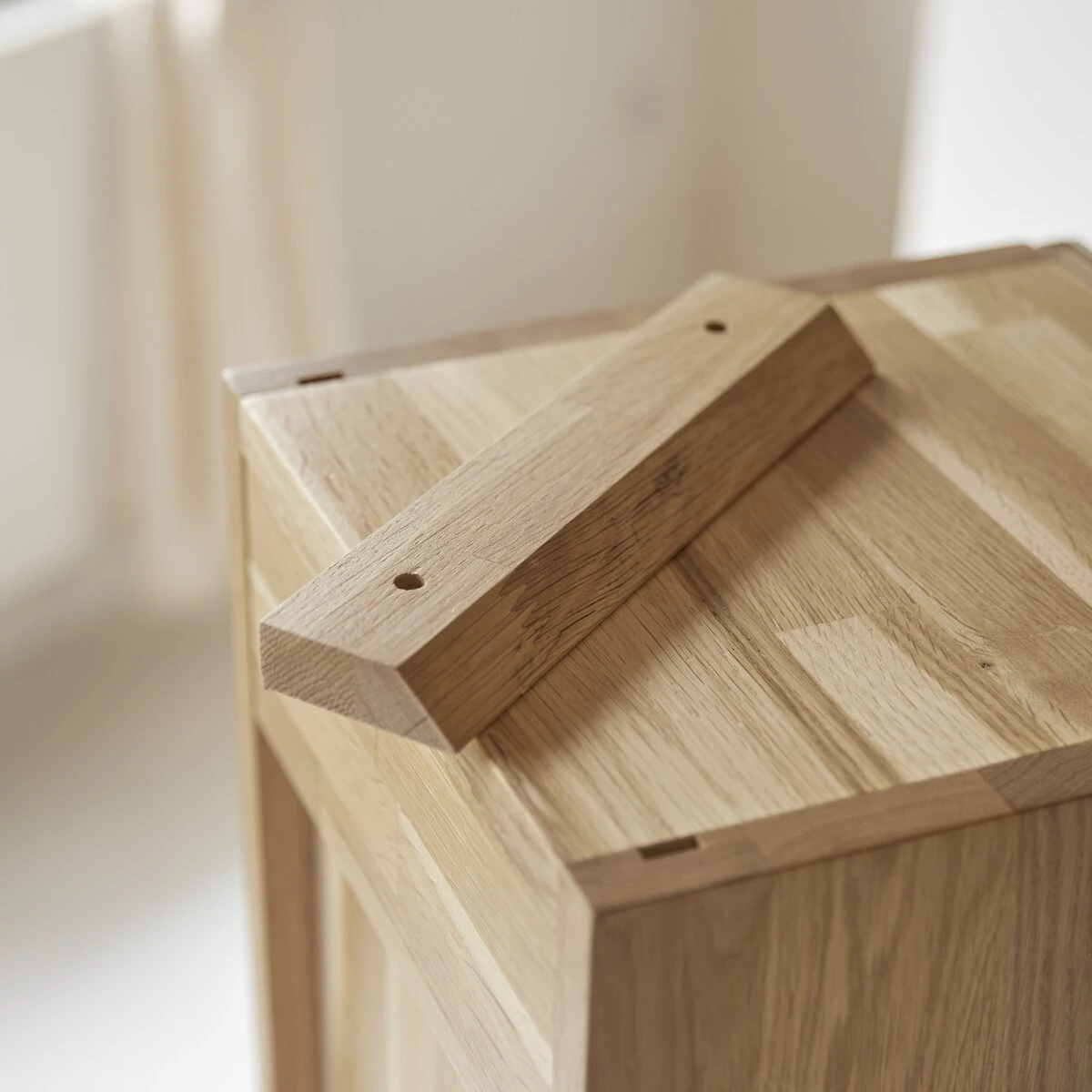 Line - Colonne Miroir En Chêne Massif 5 Line - Colonne Miroir En Chêne Massif – Image 5