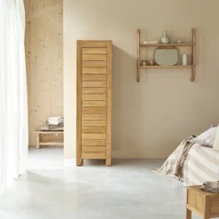 Minimalys - Colonne Simple En Teck Massif