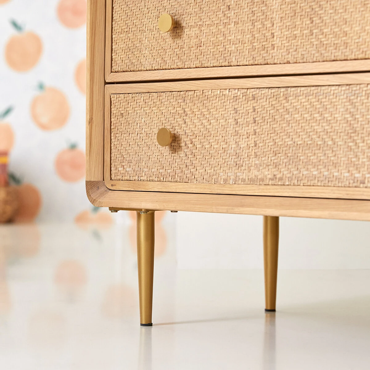 Come - Commode Enfant En Chêne Massif Et Cannage 2 Come - Commode Enfant En Chêne Massif Et Cannage – Image 2