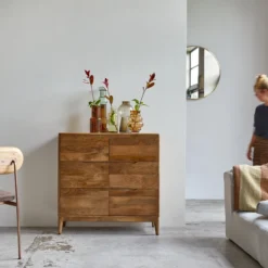 Gabrielle - Commode De Rangement En Manguier Massif