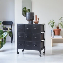 Industriel - Commode De Rangement En Métal -Homezia Soldes Boutique 1200 1200 commode de rangement en metal industriel 3