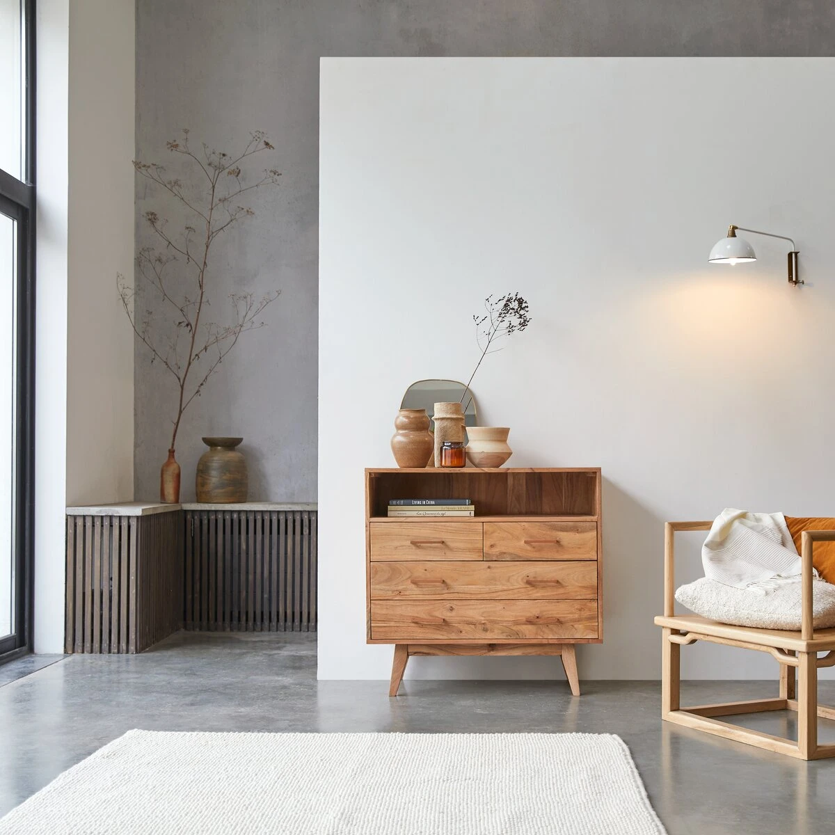 Oslo - Commode En Acacia Massif 1 Oslo - Commode En Acacia Massif