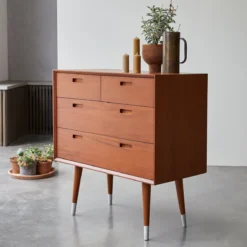 Magda 50's - Commode En Acajou Massif -Homezia Soldes Boutique 1200 1200 commode en acajou magda 50s 3