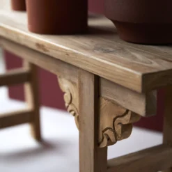 Adonis - Console Basse En Teck Massif Recyclé -Homezia Soldes Boutique 1200 1200 console basse en teck massif recycle adonis 5