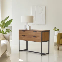 Urban - Console En Acacia Massif Et Métal -Homezia Soldes Boutique 1200 1200 console en acacia massif et metal urban 3