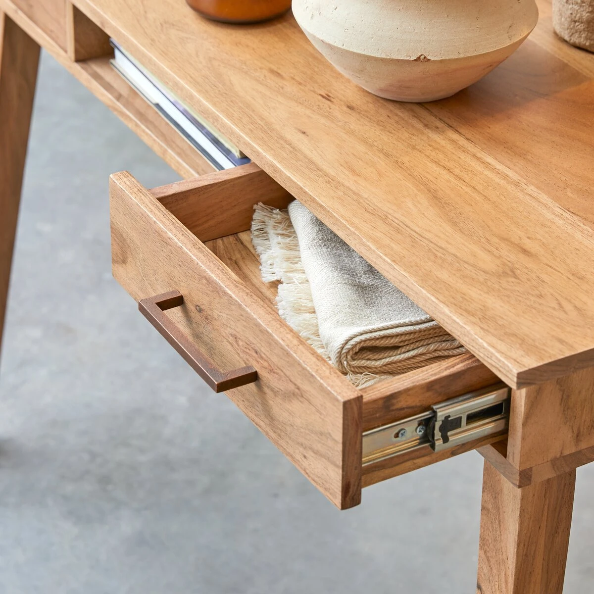 Oslo - Console En Acacia Massif 2 Oslo - Console En Acacia Massif – Image 2