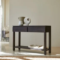 Eva - Console En Acajou Massif -Homezia Soldes Boutique 1200 1200 console en acajou massif eva 3