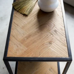 Isak - Console En Orme Massif Et Métal -Homezia Soldes Boutique 1200 1200 console en orme massif et metal isak 5