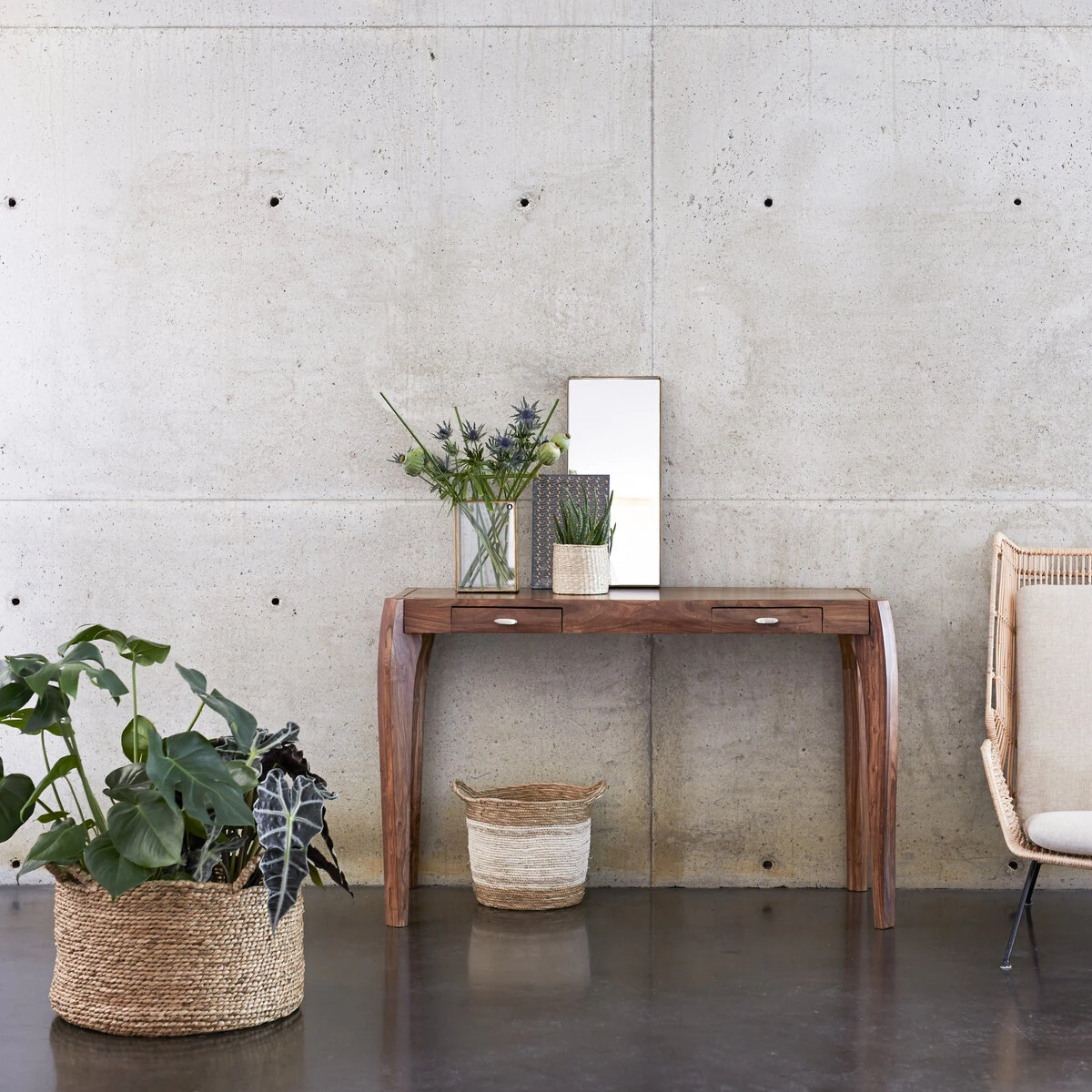 Luna - Console En Palissandre Massif 1 Luna - Console En Palissandre Massif