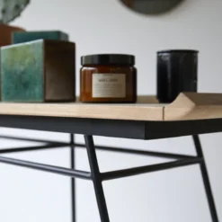 Ema - Console En Teck Massif Et Métal -Homezia Soldes Boutique 1200 1200 console en teck massif et metal ema 4