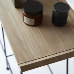 Ema - Console En Teck Massif Et Métal -Homezia Soldes Boutique 1200 1200 console en teck massif et metal ema 5