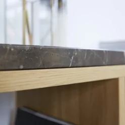 Eyota - Console En Chêne Et Marbre -Homezia Soldes Boutique 1200 1200 console eyota en chene et marbre 5