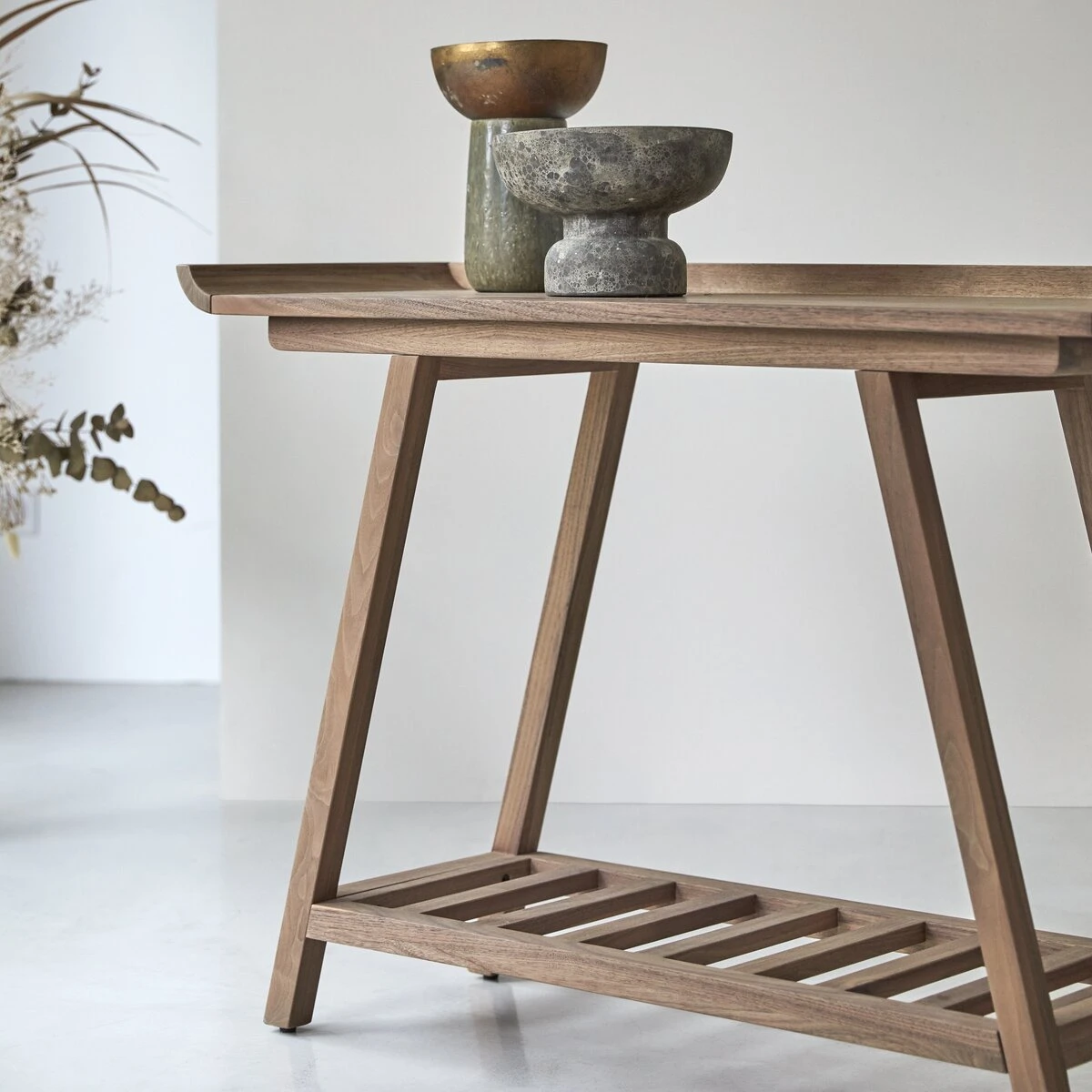 Pampa - Console Haute En Noyer Massif 2 Pampa - Console Haute En Noyer Massif â Image 2