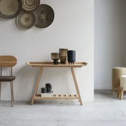 Pampa - Console Haute En Teck Massif