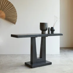 Aya - Console Pin Recyclé Noire 8 Aya - Console Pin Recyclé Noire -Homezia Soldes Boutique 1200 1200 console pin recycle noire aya 3