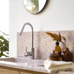 Ava - Crédence En Terrazzo Premium Pink 120 Cm -Homezia Soldes Boutique 1200 1200 credence ava en terrazzo premium pink 120 cm 3