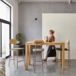 Eden - Table De Bar En Chêne Massif 4-6 Pers