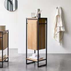 Michal - Elément Bas En Teck Massif Et Métal -Homezia Soldes Boutique 1200 1200 element bas en teck massif et metal michal 3