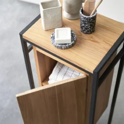 Michal - Elément Bas En Teck Massif Et Métal -Homezia Soldes Boutique 1200 1200 element bas en teck massif et metal michal 4